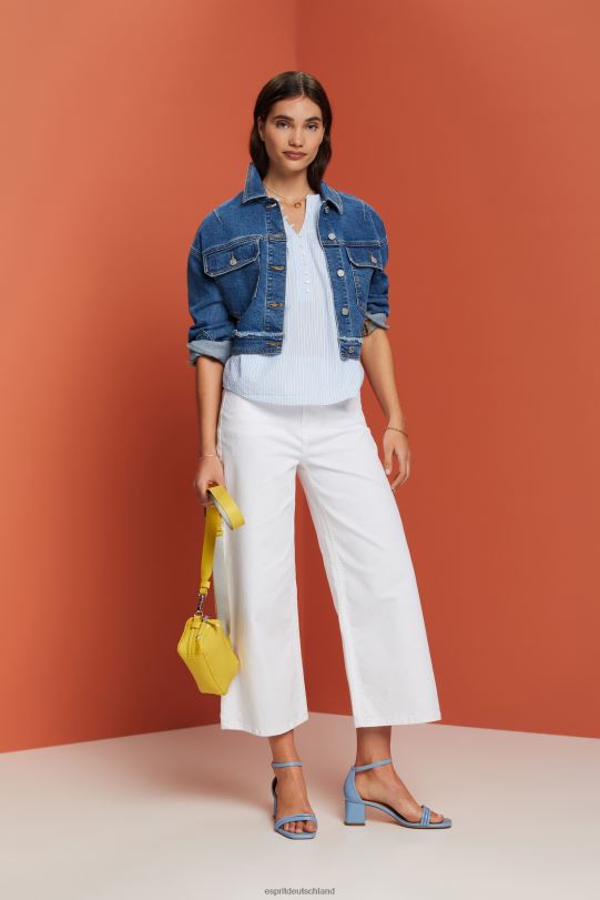 Frauen Esprit hellblau Strukturierte Kurzarmbluse Blusen 0BN00118