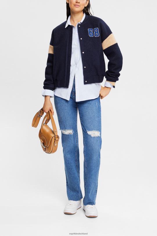 Frauen Esprit hellblau gestreifte Bluse Blusen 0BN00552