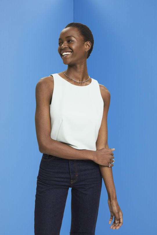 Frauen Esprit helles Aquagrün kurze, ärmellose Bluse Blusen 0BN00309