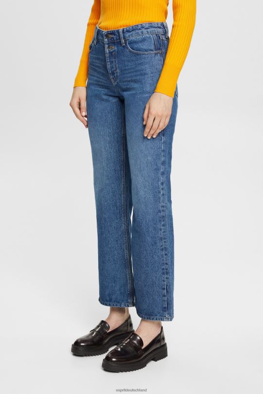 Frauen Esprit blaue mittlere Waschung Kurze, ausgestellte Stretchjeans Denim 0BN00451
