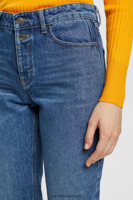 Frauen Esprit blaue mittlere Waschung Kurze, ausgestellte Stretchjeans Denim 0BN00451