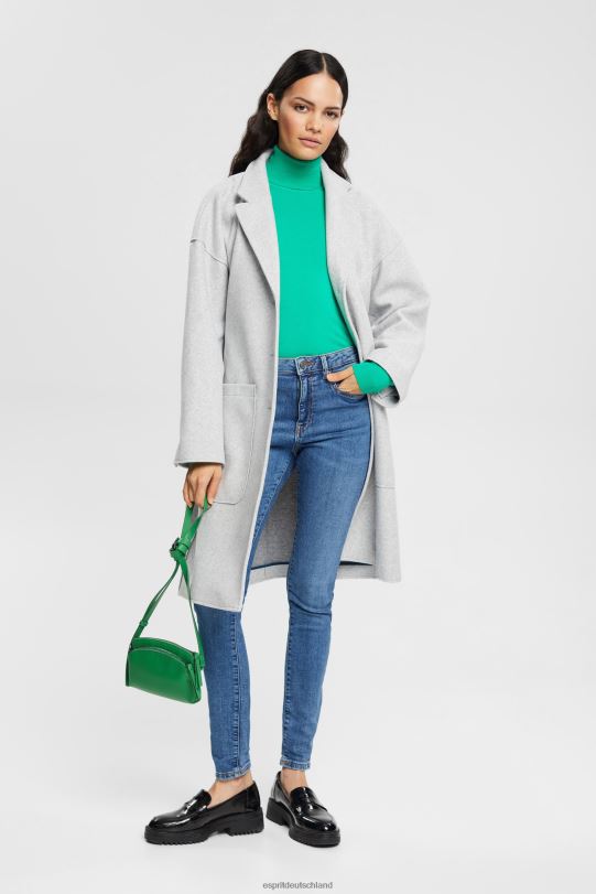 Frauen Esprit blaue mittlere Waschung Röhrenjeans mit hohem Bund und Tencel-Anteil Denim 0BN00322