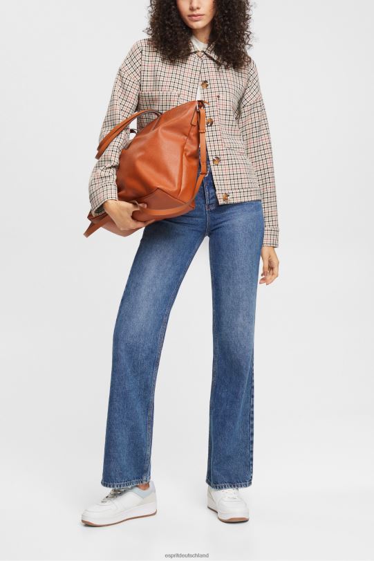 Frauen Esprit blaue mittlere Waschung Retro-Flare-Jeans mit hohem Bund Denim 0BN00327