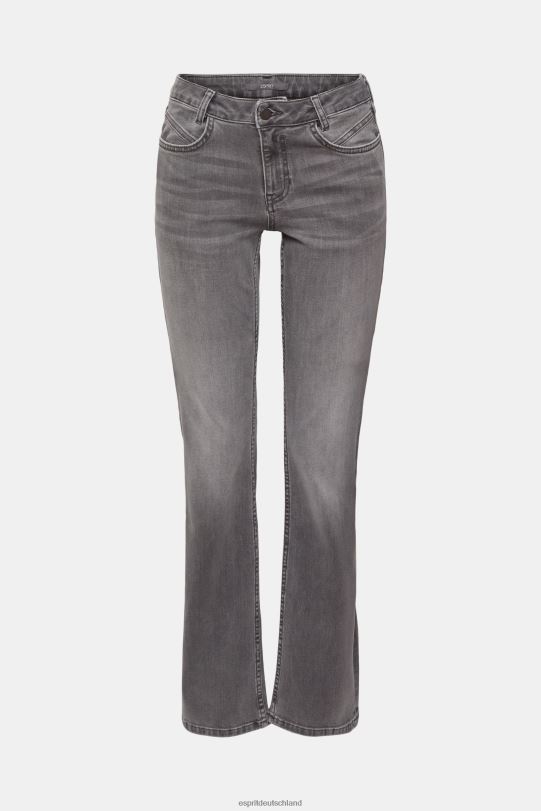 Frauen Esprit graue mittlere Waschung Bootcut-Stretchjeans Denim 0BN00551