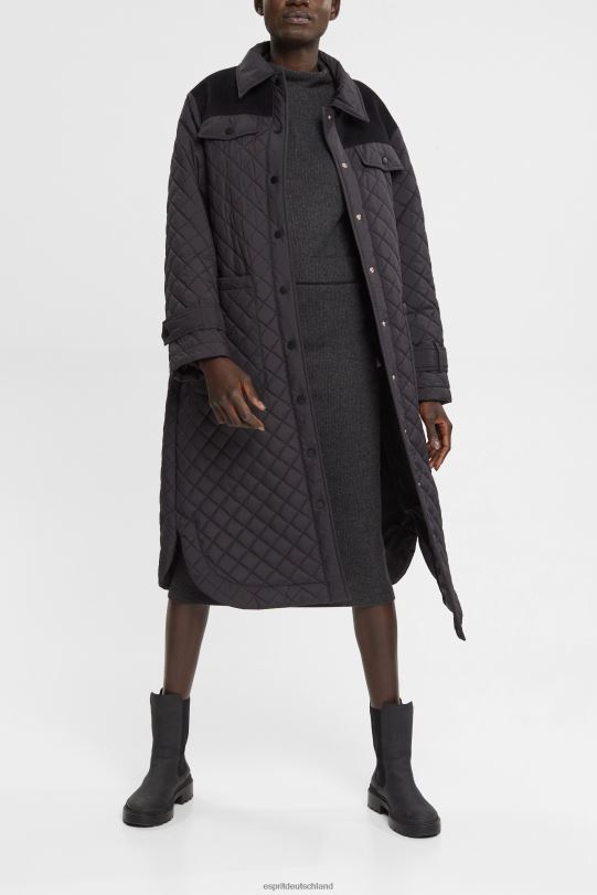 Frauen Esprit Anthrazit Bleistiftrock aus Rippstrick die Röcke 0BN00431