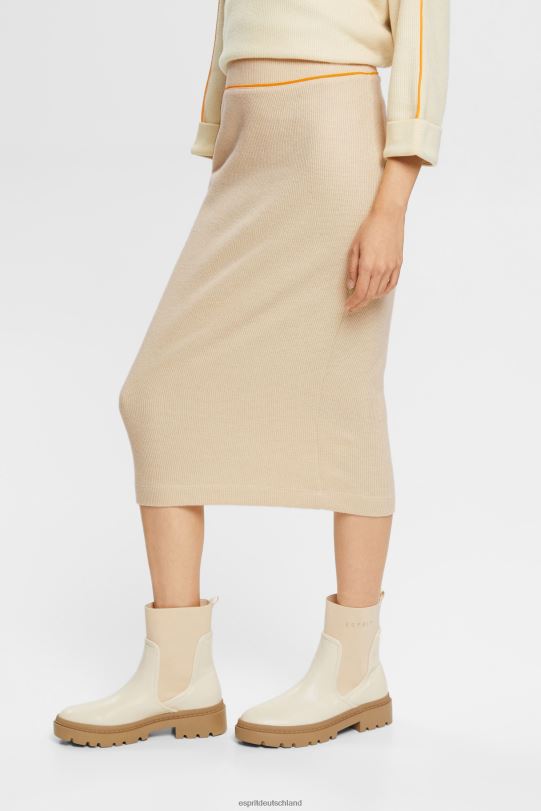 Frauen Esprit Eis Bleistiftrock aus Rippstrick die Röcke 0BN00432