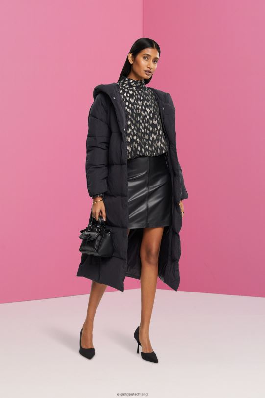 Frauen Esprit Schwarz Minirock aus Kunstleder die Röcke 0BN00400