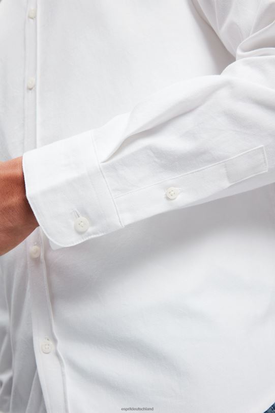 Frauen ESPRIT x Rest & Recreation Weiß Kapsel-Oxford-Hemd Hemden 0BN00471