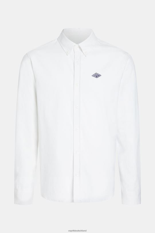 Frauen ESPRIT x Rest & Recreation Weiß Kapsel-Oxford-Hemd Hemden 0BN00471
