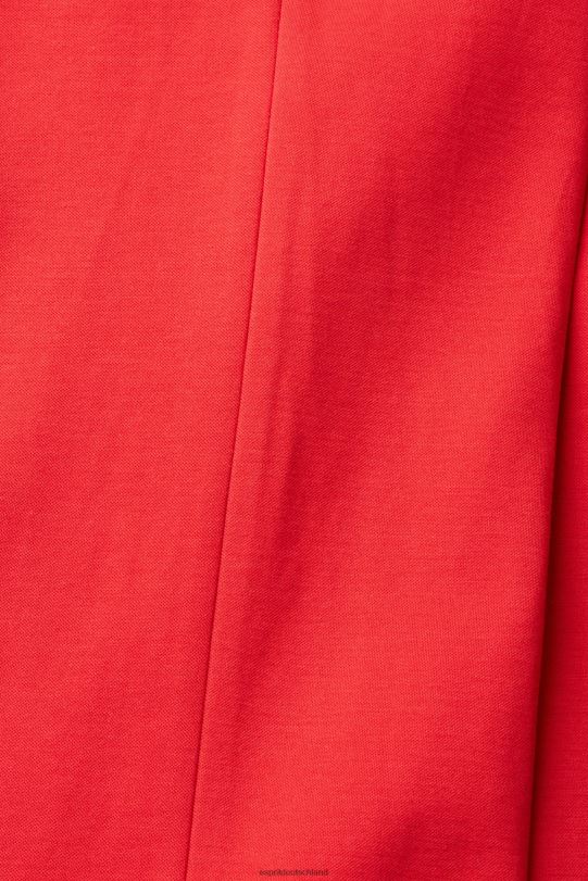 Frauen Esprit Dunkelrot dehnbare Bootcut-Hose mit hohem Bund Hosen 0BN00336