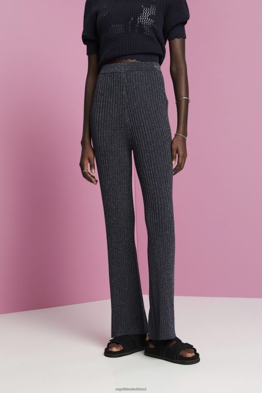 Frauen Esprit Marine Strickhose mit Glitzereffekt Hosen 0BN00259