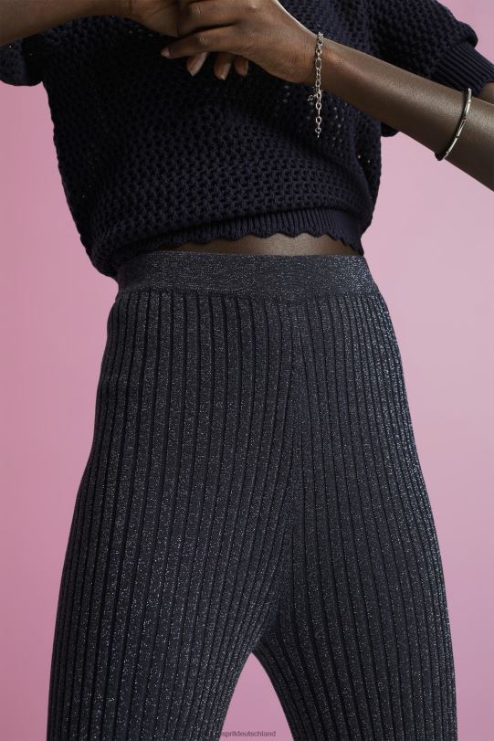 Frauen Esprit Marine Strickhose mit Glitzereffekt Hosen 0BN00259