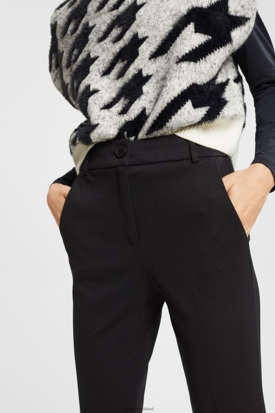 Frauen Esprit Schwarz dehnbare Bootcut-Hose mit hohem Bund Hosen 0BN00335