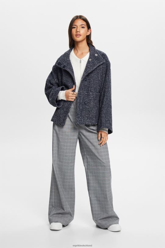 Frauen Esprit Marine Strukturierte Webjacke Jacken 0BN0020