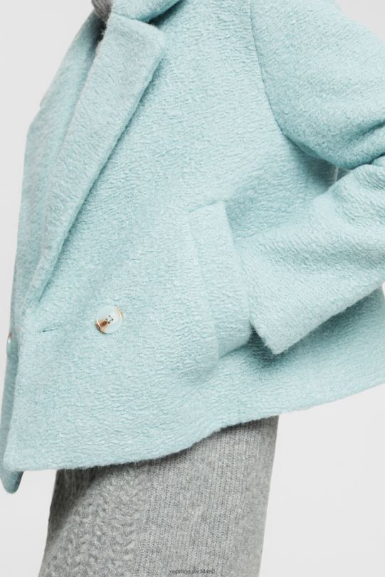 Frauen Esprit helles Aquagrün Jacke aus Kunstwollgewebe Jacken 0BN00436