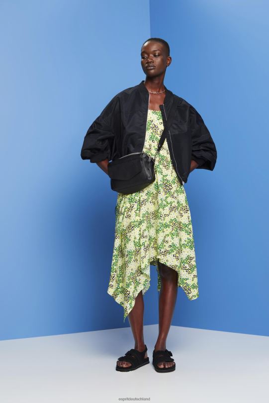 Frauen Esprit Gelb Bedrucktes Midikleid Kleider 0BN00237