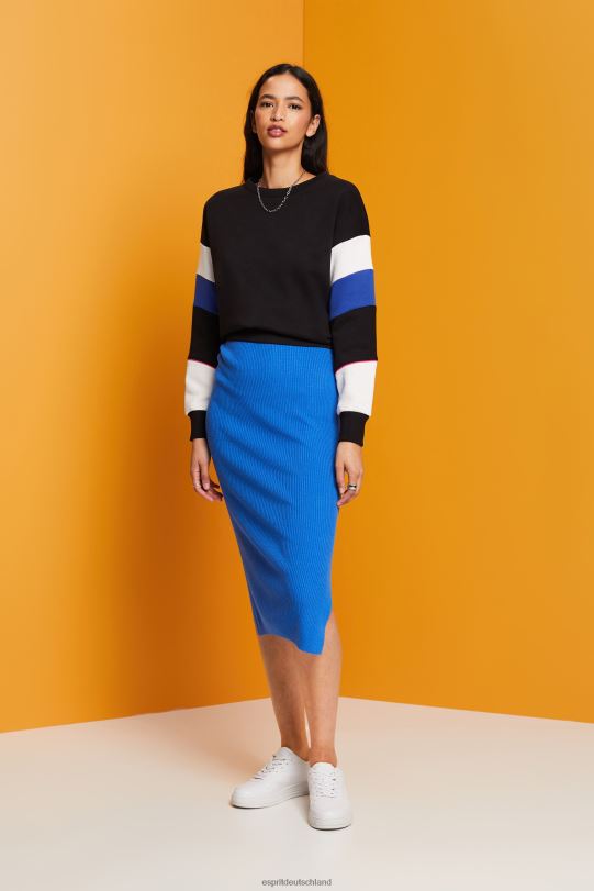 Frauen Esprit Hellblau Rippstrickkleid, Leinenmischung Kleider 0BN00112