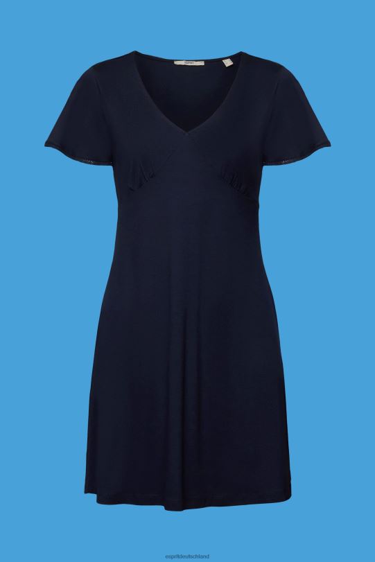 Frauen Esprit Marine Jerseykleid mit Glockenärmeln Kleider 0BN0064