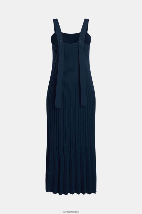 Frauen Esprit Marine Kleid mit plissierten Trägern Kleider 0BN00388