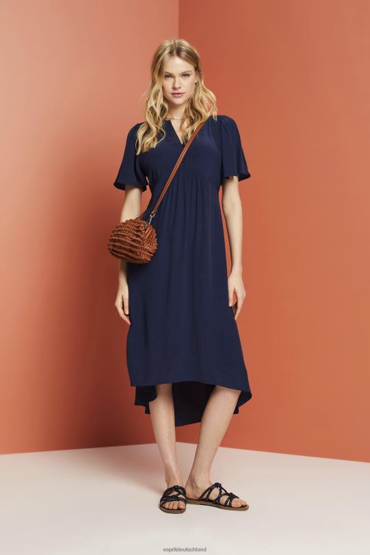 Frauen Esprit Marine Midikleid mit festem Bindegürtel Kleider 0BN00231