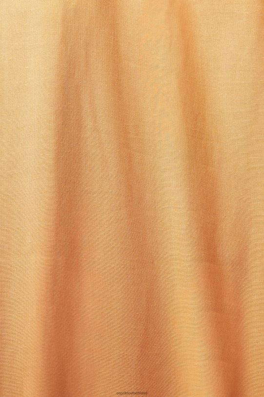 Frauen Esprit Pfirsich Mischleinen: Hemdblusenkleid mit Gürtel Kleider 0BN00542
