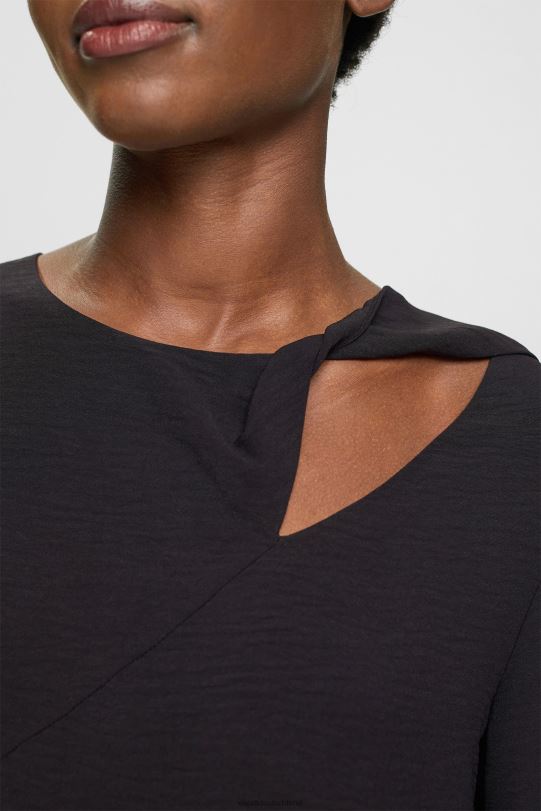 Frauen Esprit Schwarz Minikleid mit Ausschnitt Kleider 0BN00429