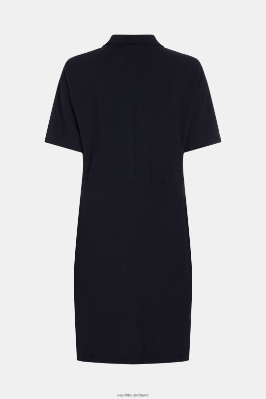 Frauen Esprit Schwarz Plissee-Polokleid von Dolphin Tennis Club Kleider 0BN00501
