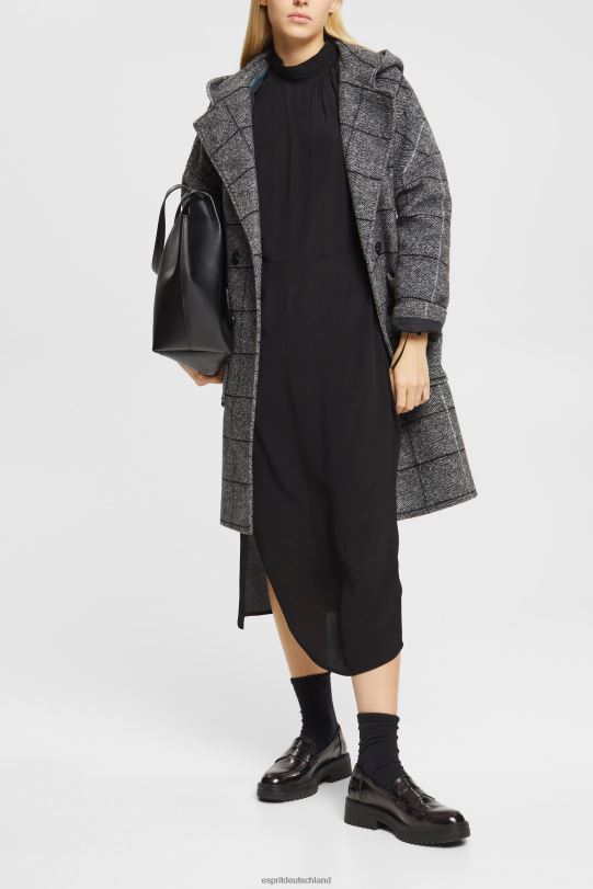 Frauen Esprit Schwarz Stehkragenkleid Kleider 0BN00424