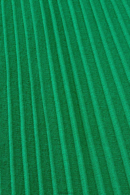 Frauen Esprit Smaragdgrün Plissee-Midikleid mit Stehkragen und kurzen Ärmeln Kleider 0BN00121