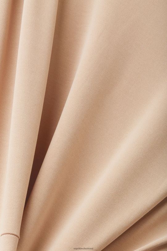Frauen Esprit Taupe Midikleid mit V-Ausschnitt Kleider 0BN0074