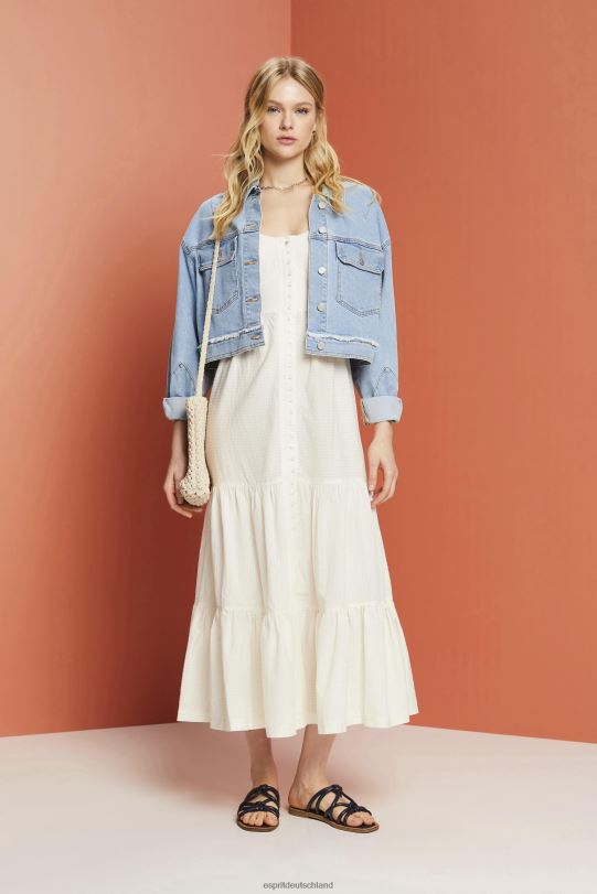 Frauen Esprit Weiß Maxikleid mit Trägern Kleider 0BN00232