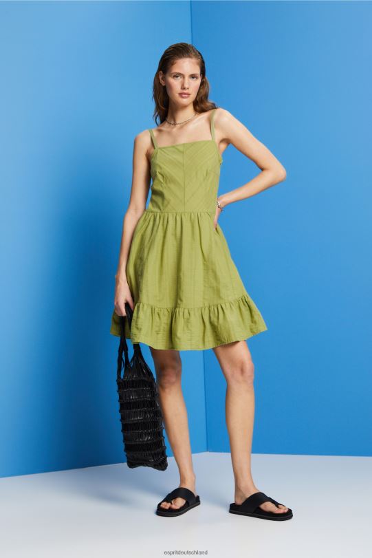 Frauen Esprit Weiß Minikleid aus Baumwolle Kleider 0BN0042