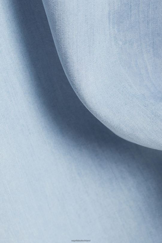 Frauen Esprit blaue helle Waschung Kleider gewebt Kleider 0BN00181