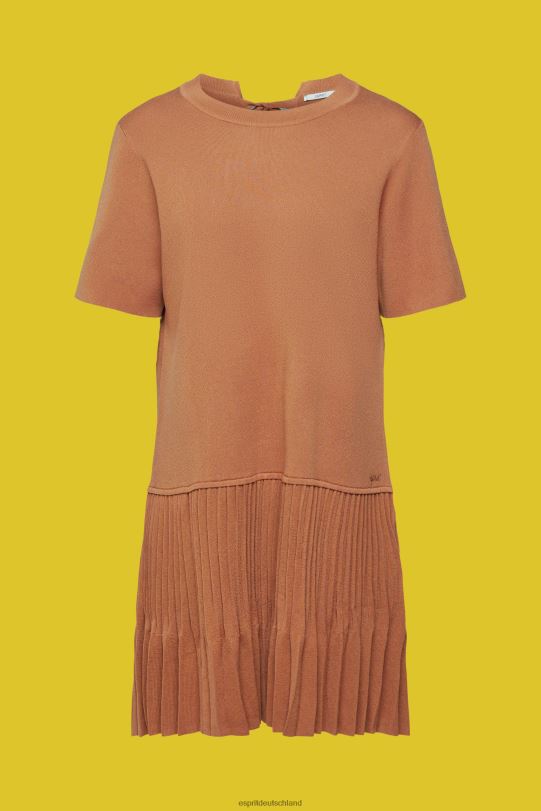 Frauen Esprit braun Kleid mit plissiertem Schößchen Kleider 0BN00488