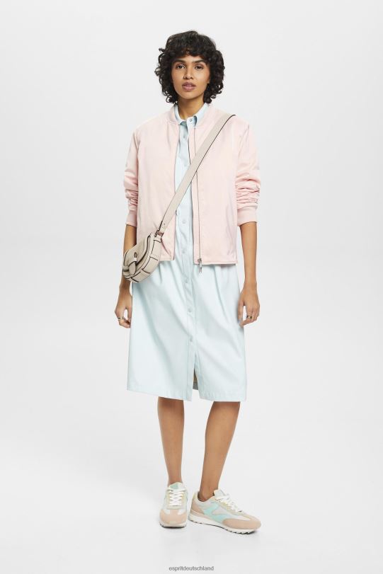 Frauen Esprit helles Aquagrün Hemdkleid aus Kunstleder Kleider 0BN00295