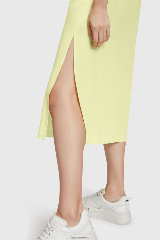 Frauen Esprit lindgelb Tankkleid aus Rayon-Seide Kleider 0BN00452