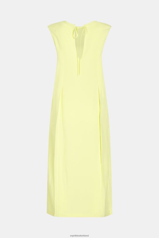 Frauen Esprit lindgelb Tankkleid aus Rayon-Seide Kleider 0BN00452