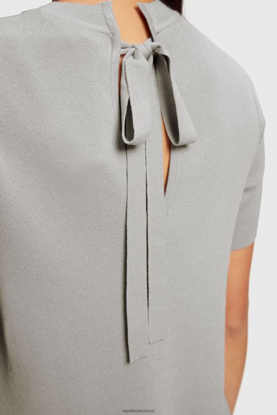 Frauen Esprit mittelgrau Kleid mit plissiertem Schößchen Kleider 0BN00487