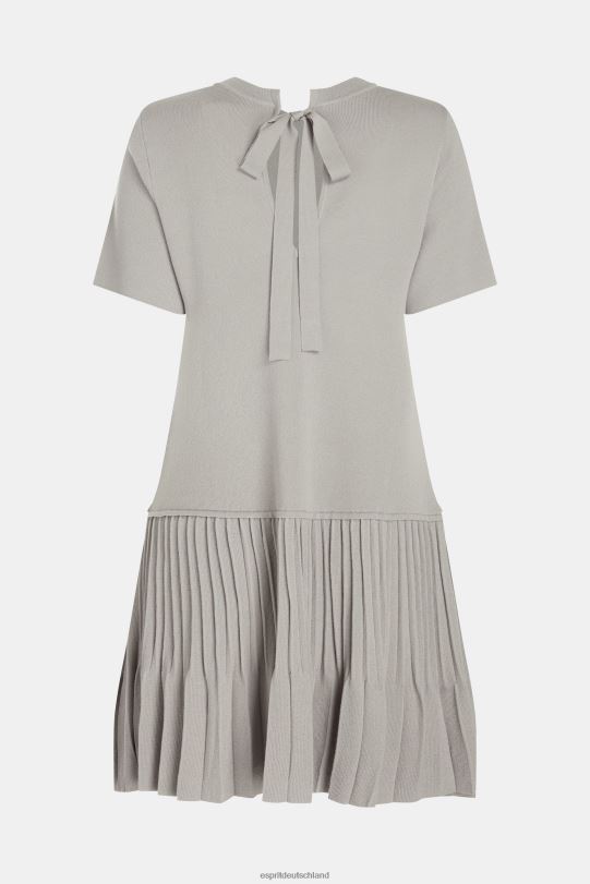 Frauen Esprit mittelgrau Kleid mit plissiertem Schößchen Kleider 0BN00487