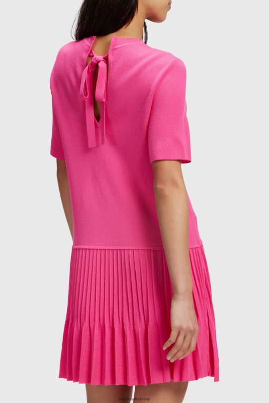 Frauen Esprit rosa Fuchsia Kleid mit plissiertem Schößchen Kleider 0BN00380