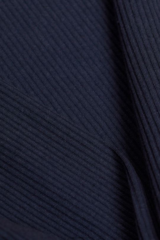 Frauen Esprit Marine Geripptes Langarmoberteil lange Ärmel 0BN0090