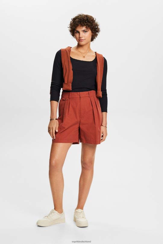 Frauen Esprit Schwarz Geripptes Langarmoberteil lange Ärmel 0BN0088