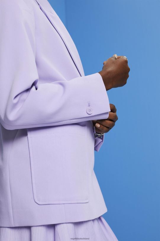 Frauen Esprit Lavendel Zweireihiger Blazer Mäntel 0BN00256