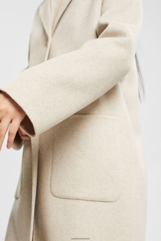 Frauen Esprit cremebeige Mantel aus Wollmischung Mäntel 0BN00561