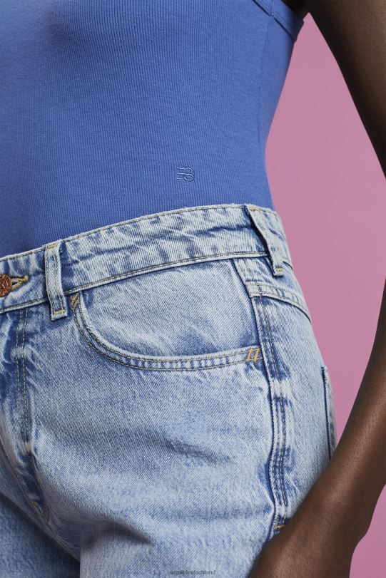 Frauen Esprit Grau Blau Geripptes Tanktop Panzer 0BN00284