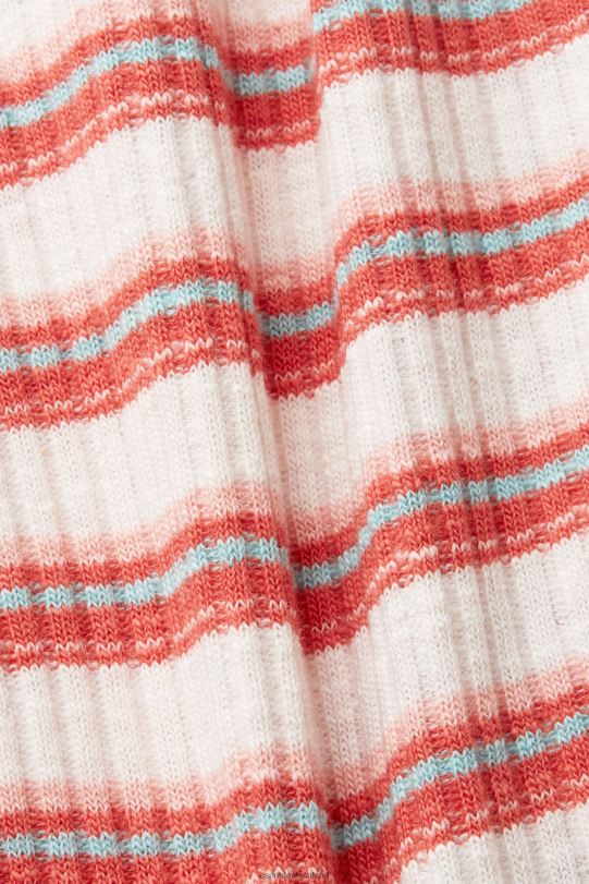 Frauen Esprit Pastellrosa Gestreiftes, geripptes Tanktop Panzer 0BN00103