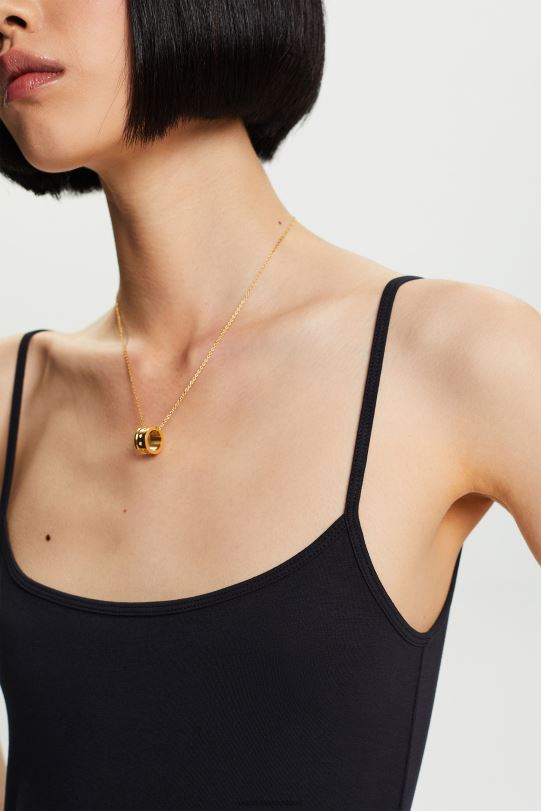 Frauen Esprit Schwarz Tanktop mit Spaghettiträgern Panzer 0BN0035