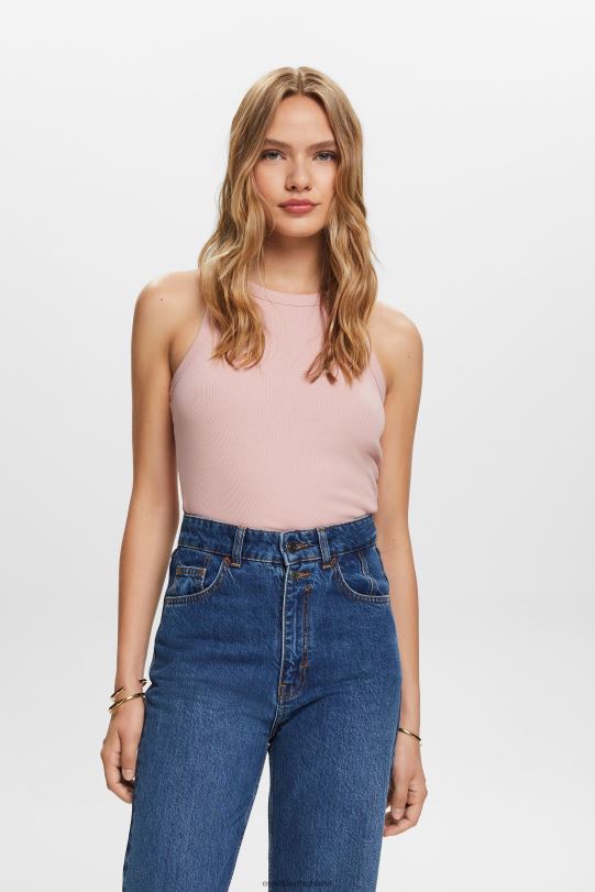 Frauen Esprit altrosa Geripptes Tanktop Panzer 0BN0014