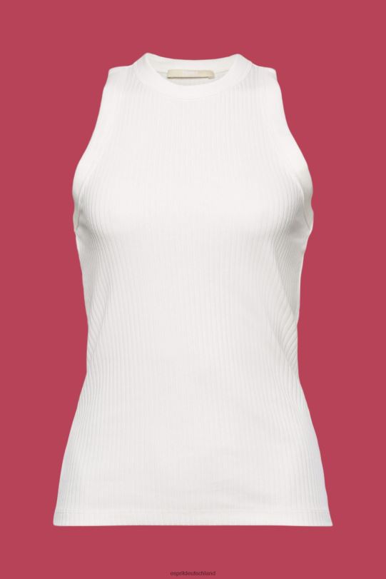 Frauen Esprit cremefarben Rippstrick-Tanktop Panzer 0BN0093