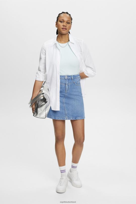 Frauen Esprit helles Aquagrün Geripptes Tanktop Panzer 0BN00303